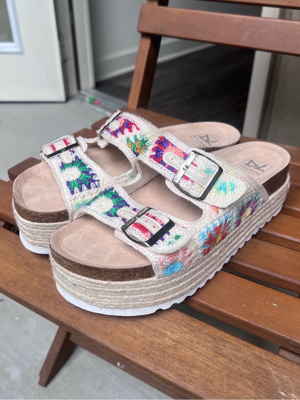 Dirty Laundry "Plays" Crochet Platform Sandals